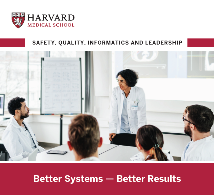 Safety, Quality, Informatics, and Leadership brochure cover.