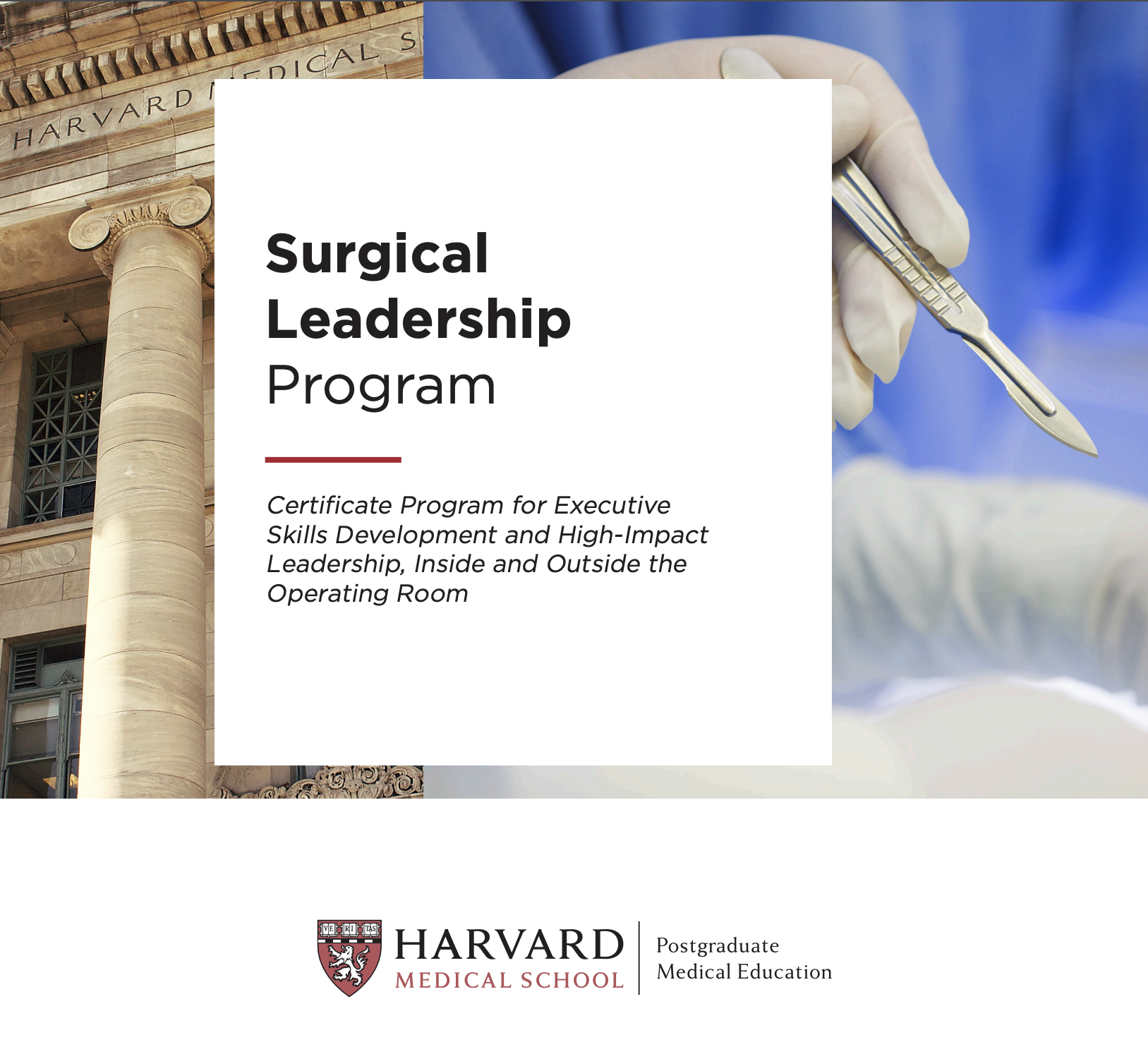 Surgical Leadership brochure cover.